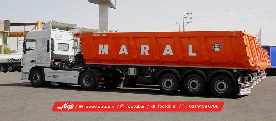 حمل بار با تریلی کمپرسی